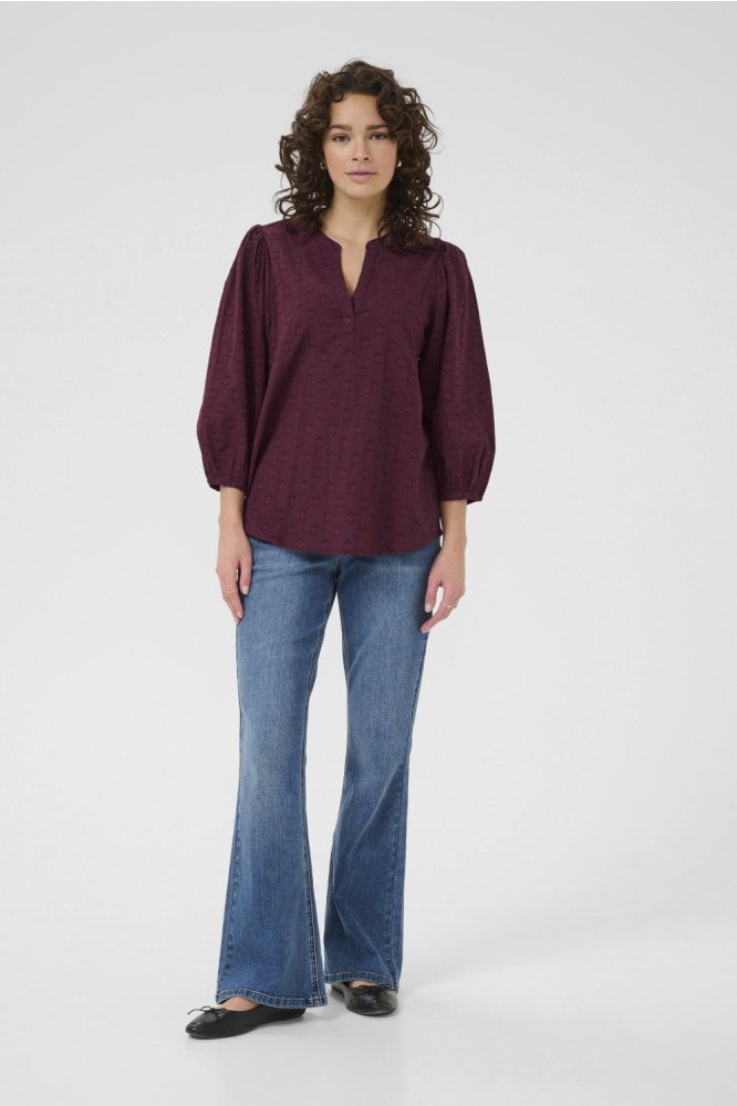 KAENYA BLOUSE 10510755 191528 WINDSOR WINE